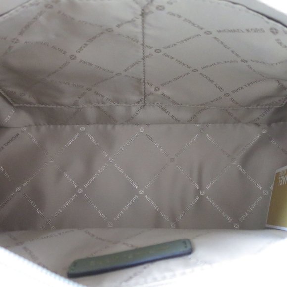 Michael Kors Rayne Medium Leather Satchel Army Green NWT - Picture 12 of 13